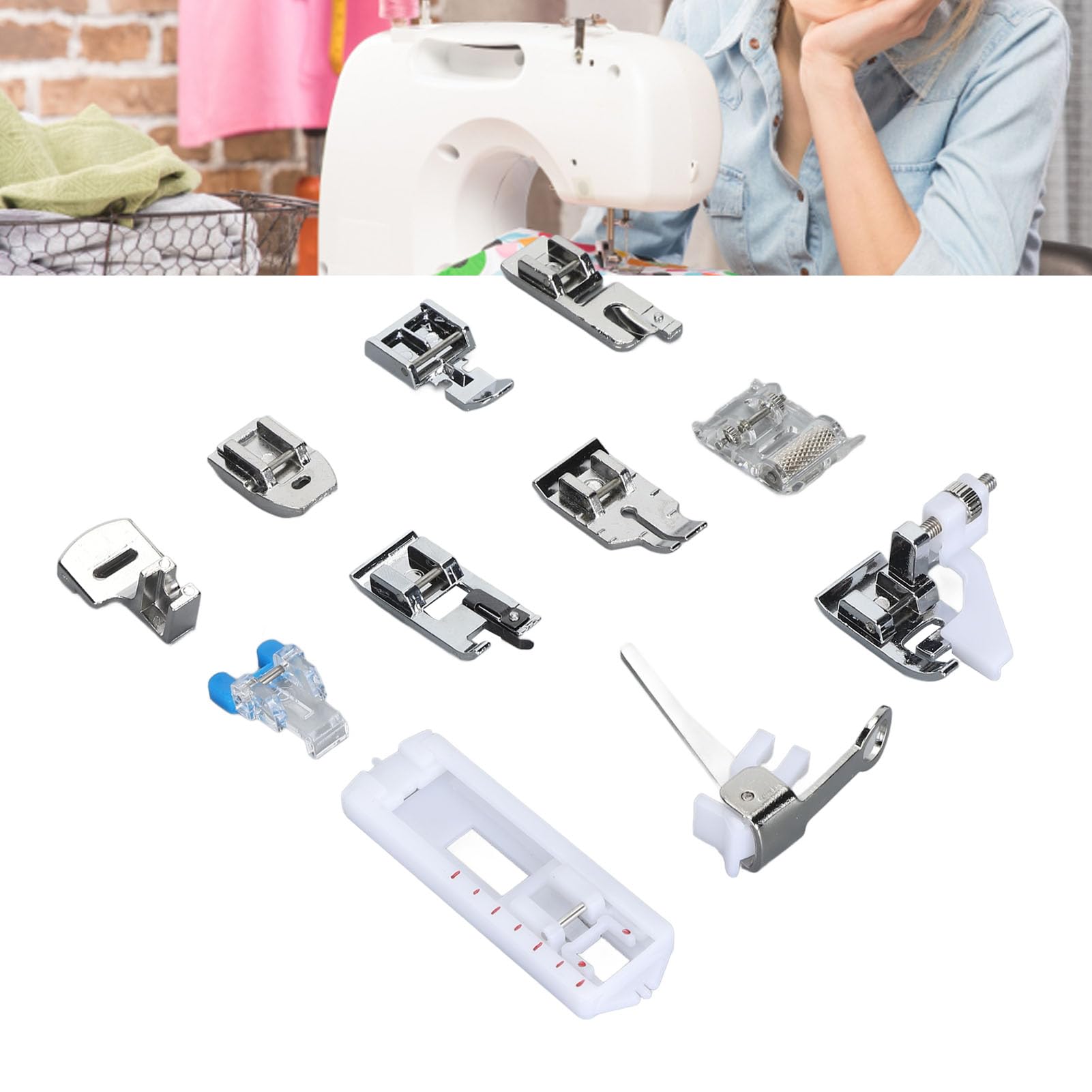 Amazon.com: Sewing Machine Presser Foot Set Replacement Zipper